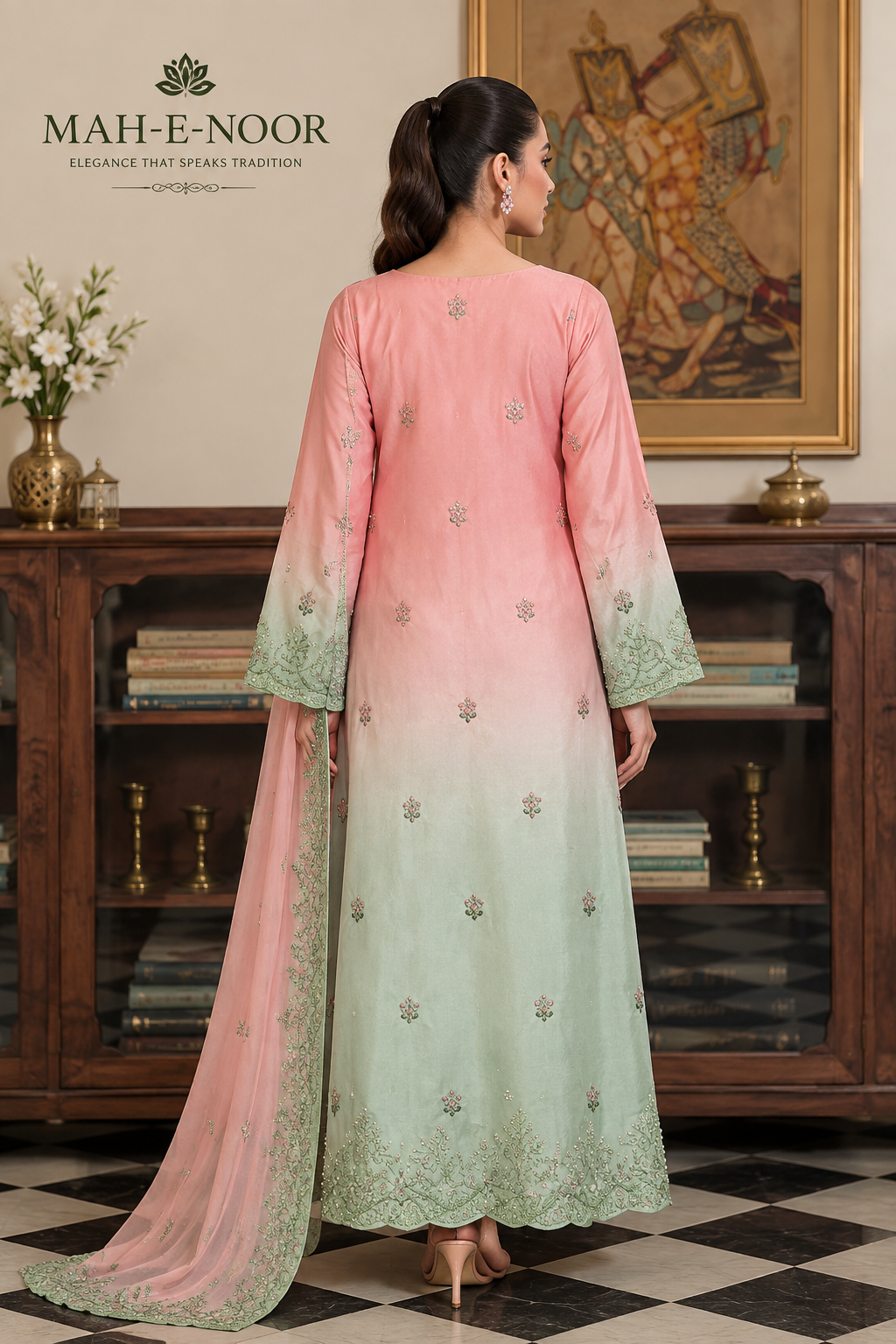Mah-E-Noor Premium Winter Collection 3-Piece