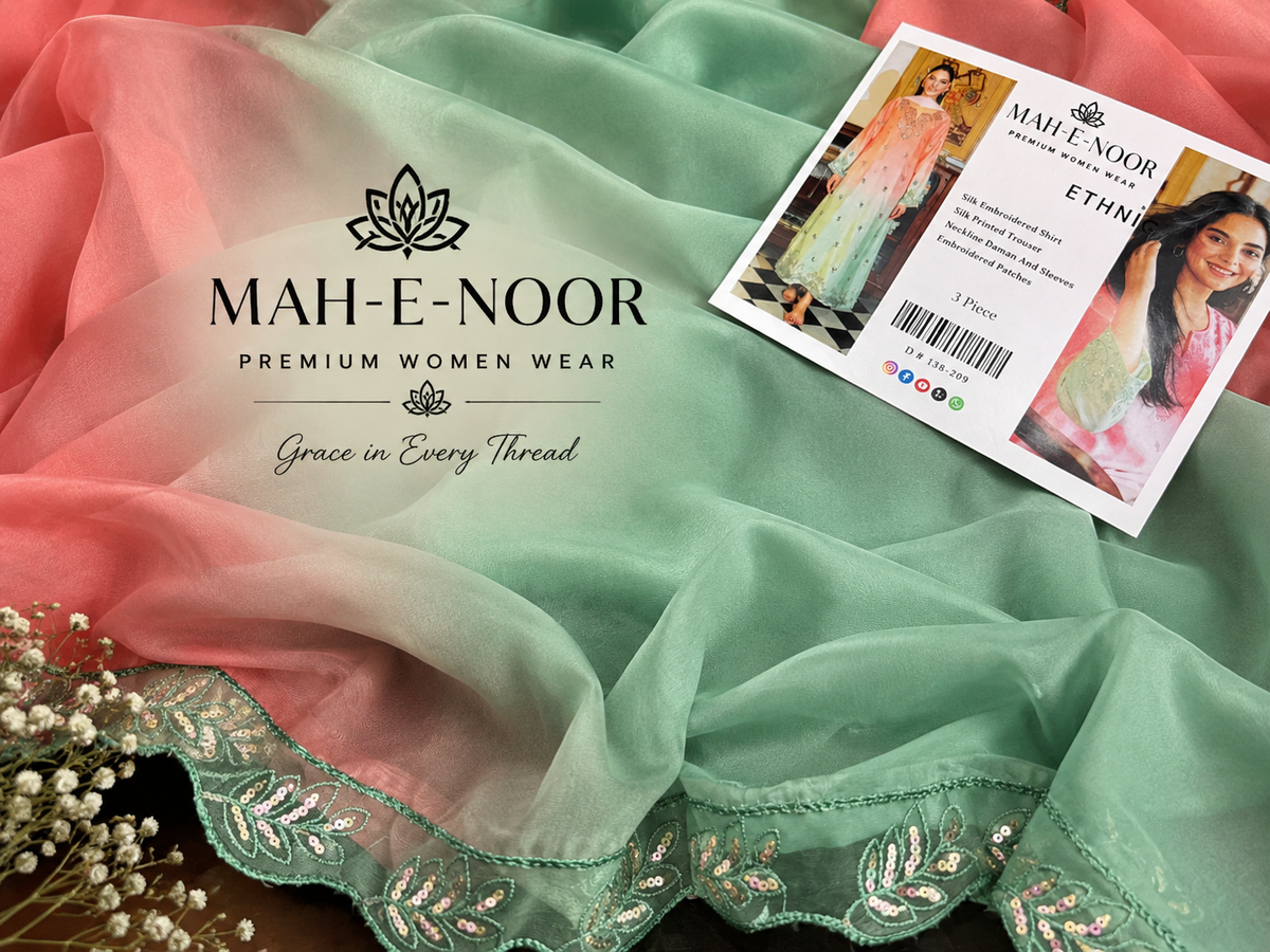 Mah-E-Noor Premium Winter Collection 3-Piece