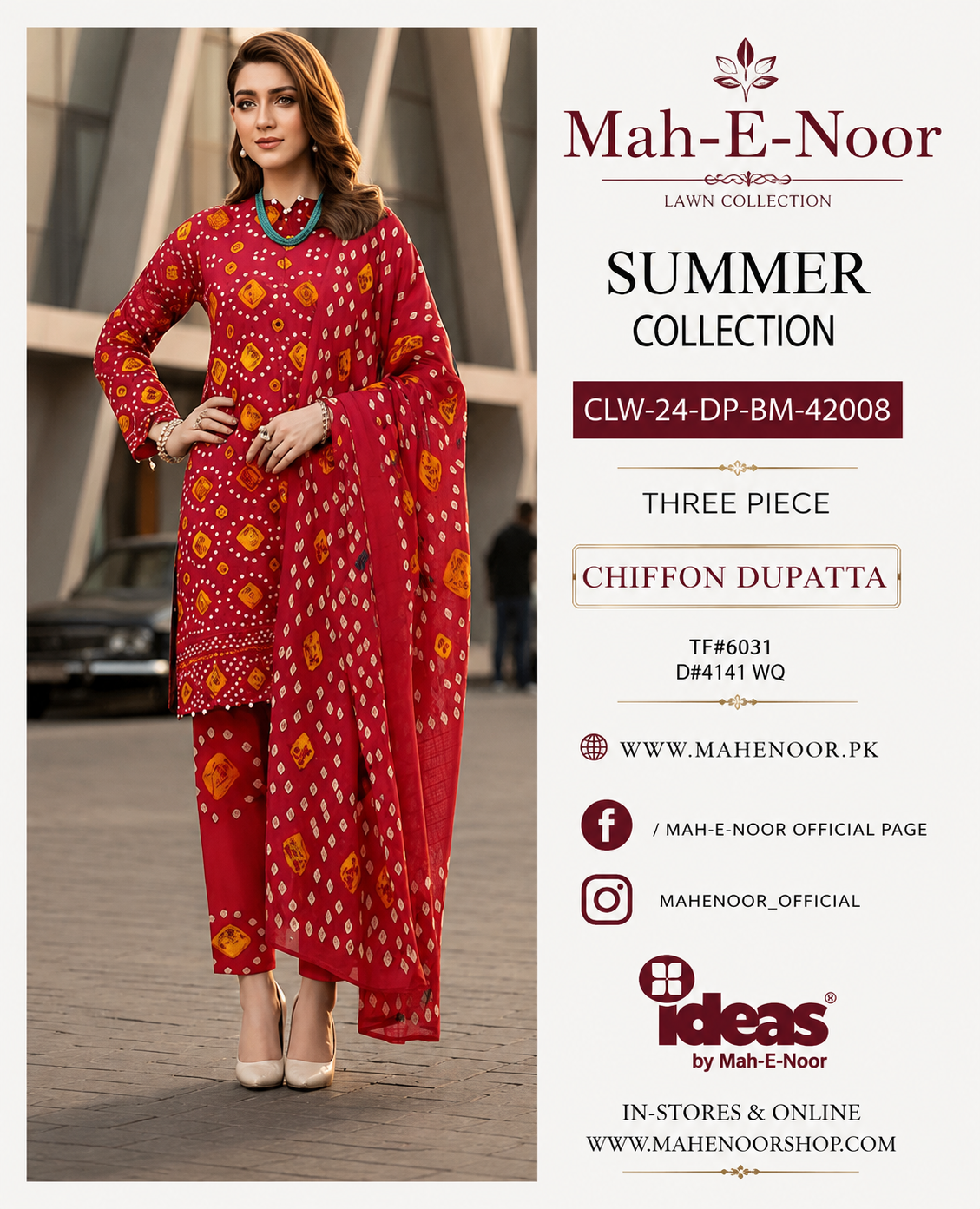 Mah-E-Noor Premium Lawn 3-Piece