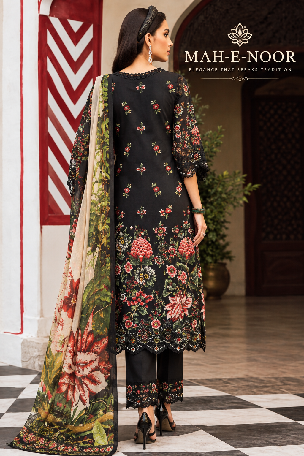 Mah-E-Noor Premium Winter Collection 3-Piece