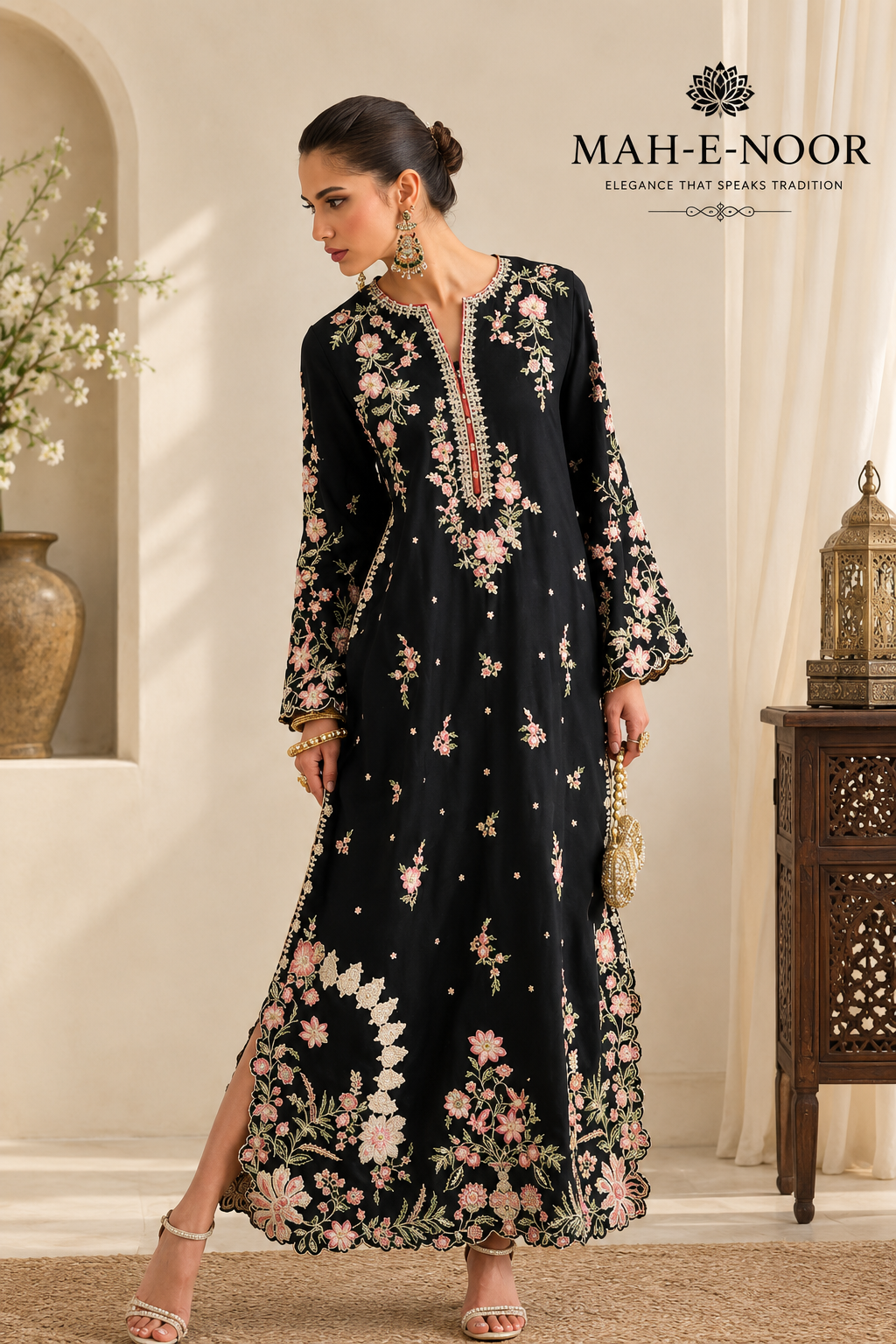 Mah-E-Noor Premium Winter Collection 2-Piece