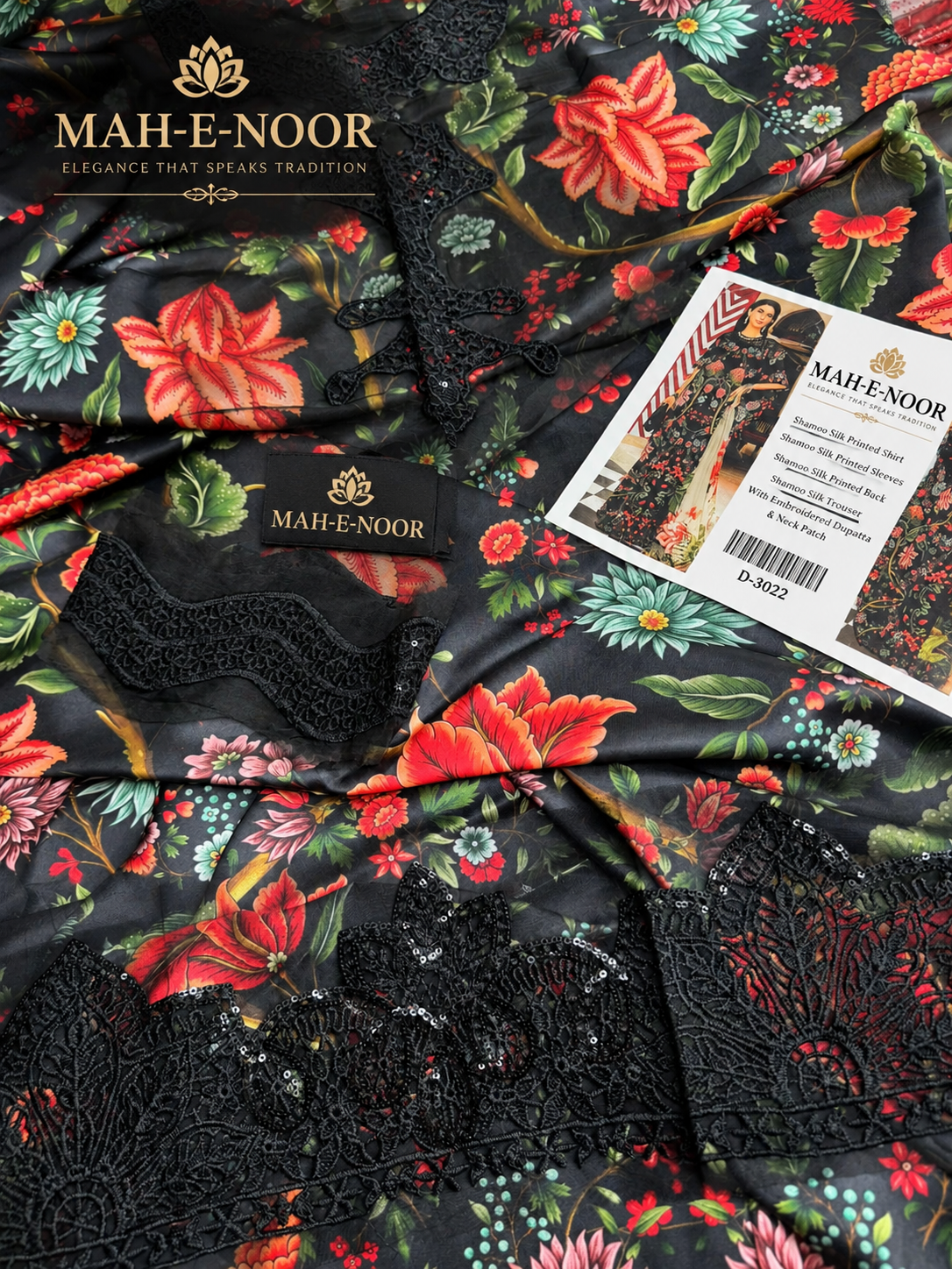 Mah-E-Noor Premium Winter Collection 3-Piece