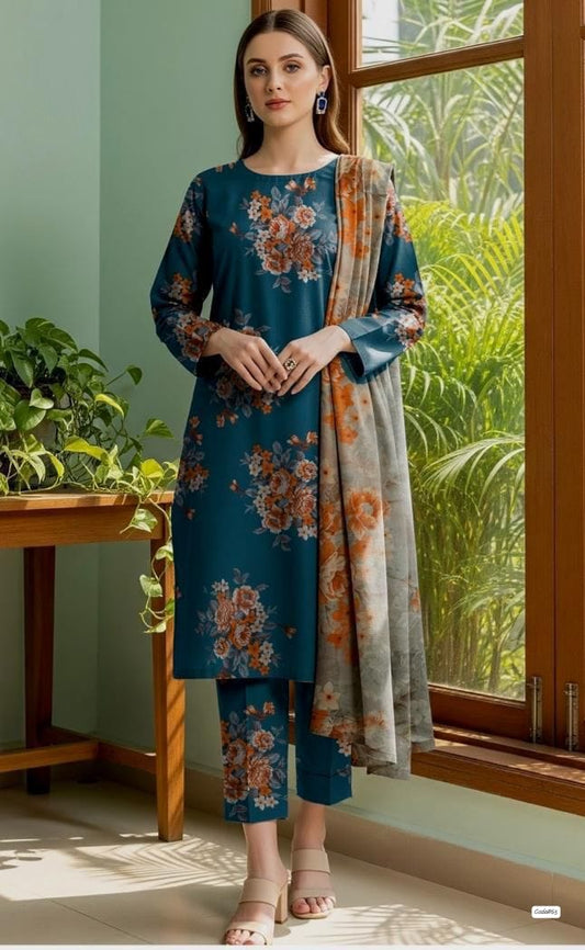 Mah-E-Noor Premium Lawn 3-Piece