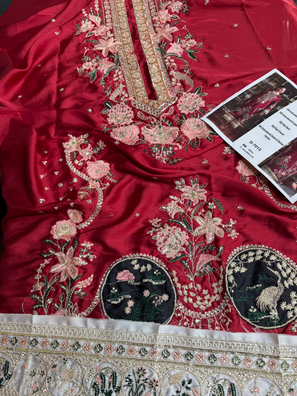 Mah-E-Noor winter 2pc ETHNIC SLIK