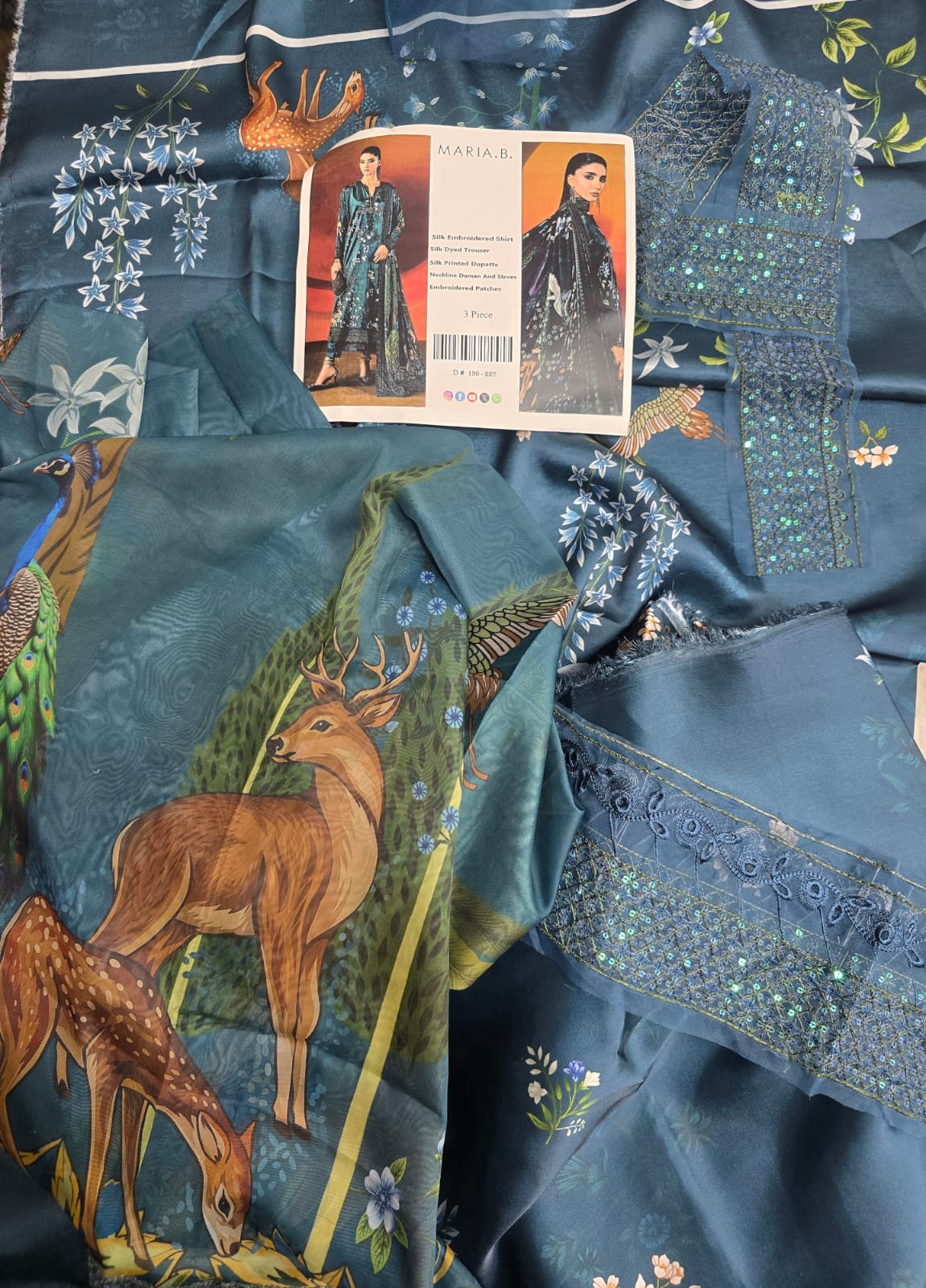 Mah-E-Noor winter 3PC MARIA B SLIK