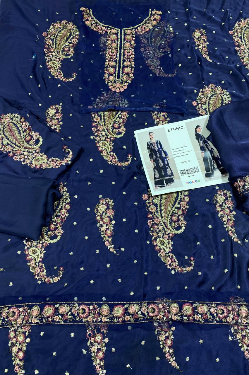 Mah-E-Noor winter 2pc ETHNIC SLIK