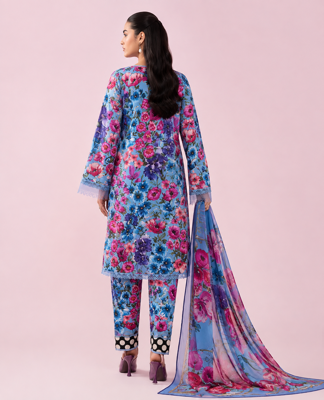 Mah-E-Noor Premium Lawn 3-Piece