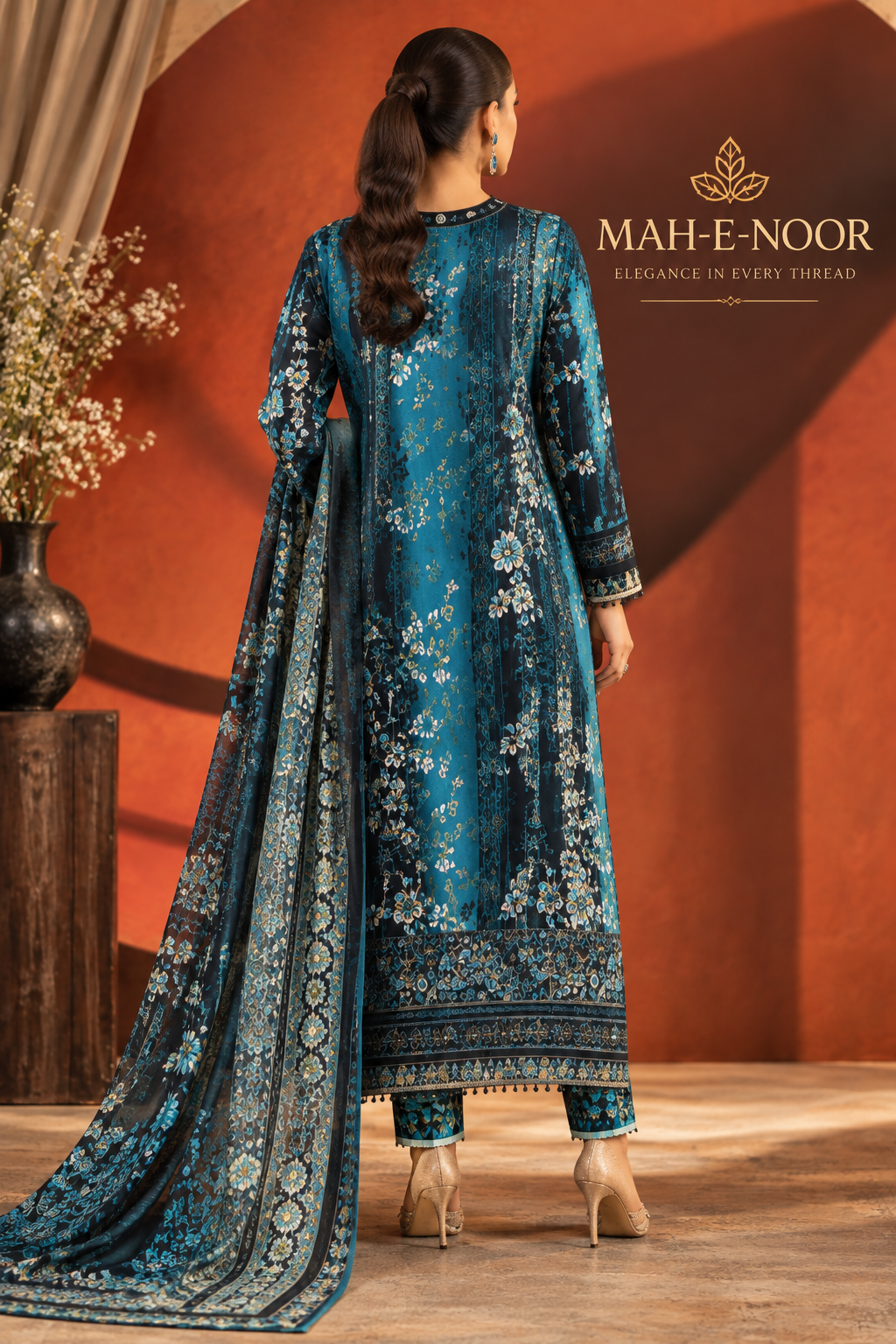 Mah-E-Noor winter 3PC MARIA B SLIK