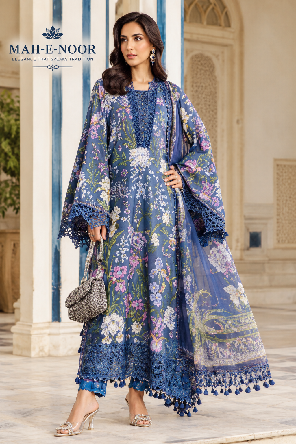 Mah-E-Noor Premium Winter Collection 3-Piece