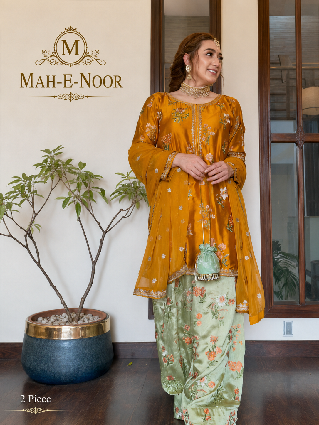 Mah-E-Noor Premium Winter Collection 3-Piece